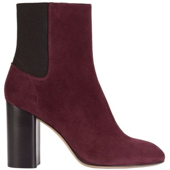 rag & bone | Agnes Booties Burgundy Suede | 10 - Picture 1 of 4